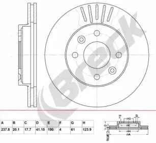 Тормозной диск BRECK купить